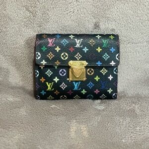 Louis Vuitton Black Multicolor Monogram Wallet